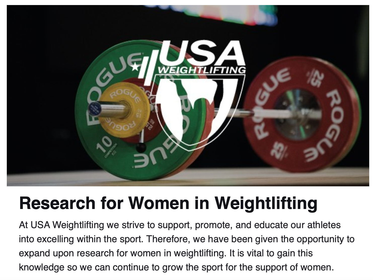 USA Weightlifting ad