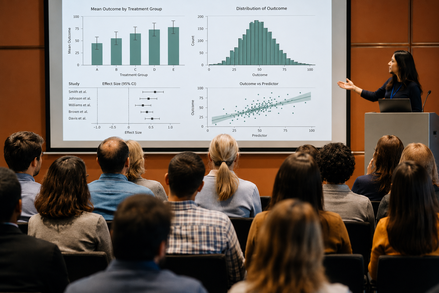 Conference presentation with audience participation